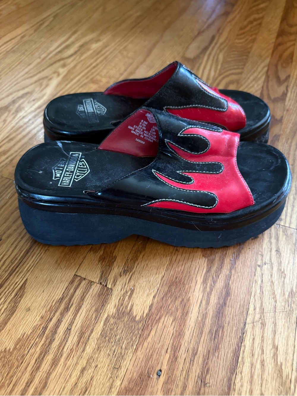 Harley-Davidson Flame Platform Sandals